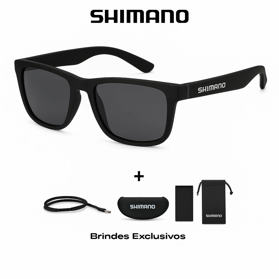Óculos Oficial Shimano Polarizado UV400 + Brindes Exclusivos