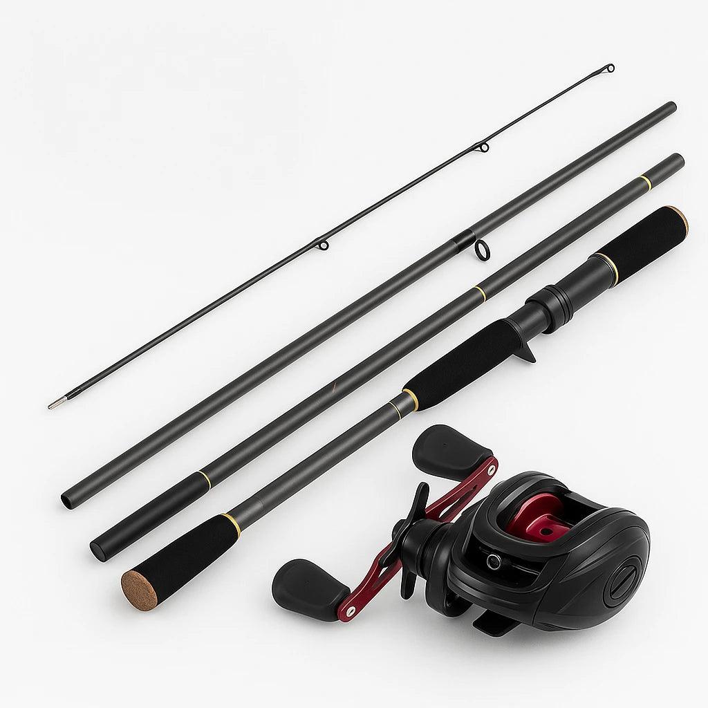 Kit de Pesca Carretilha Abu Garcia Black MAX3 + Vara 1,80m 20LBS