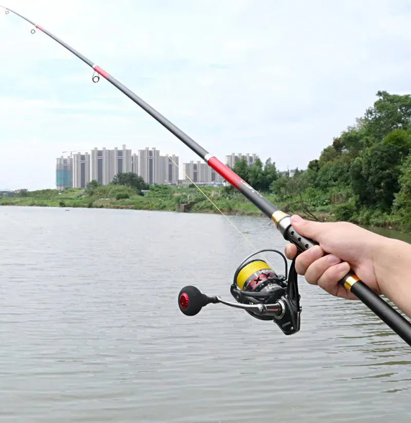 Molinete pronto para ser utilizado na pesca na amazonia