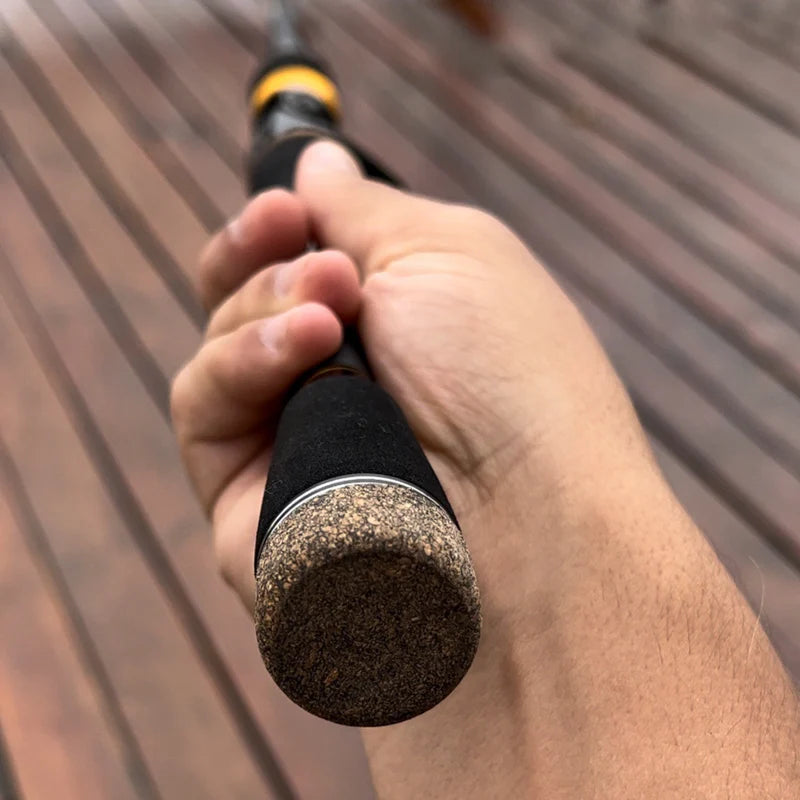Detalhes de cortiça na vara do kit abu garcia