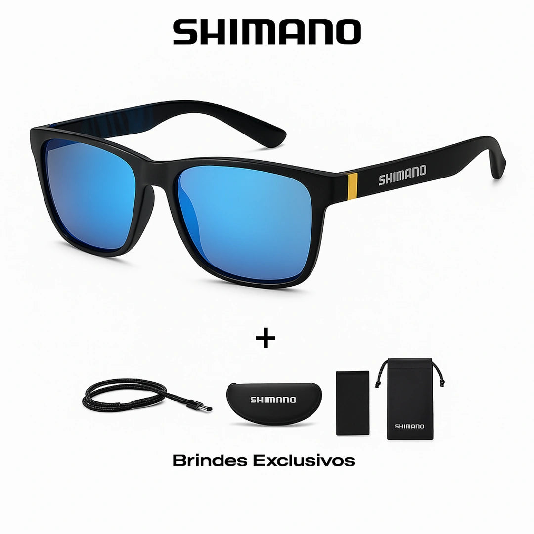 Óculos Oficial Shimano Polarizado UV400 + Brindes Exclusivos