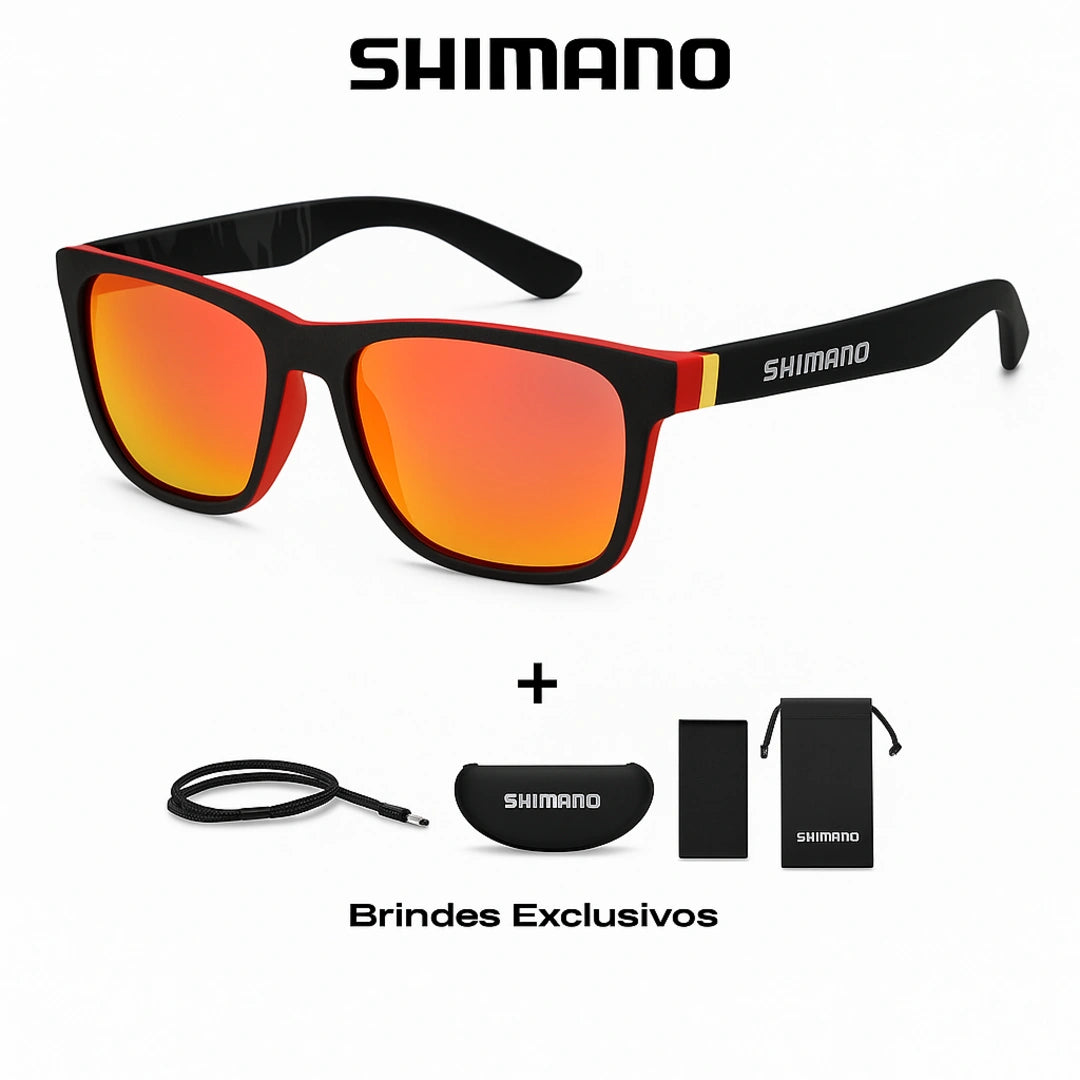 Óculos Oficial Shimano Polarizado UV400 + Brindes Exclusivos