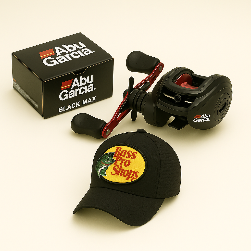 Carretilha Abu Garcia Black MAX3 Anti-Cabeleira + Boné Bass PRO Shop de BRINDE